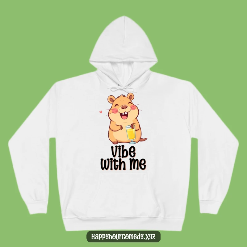 Cozy Funny Capybara Juice Hoodie: Warm Laughing Capybara, Snuggly Funny Gift