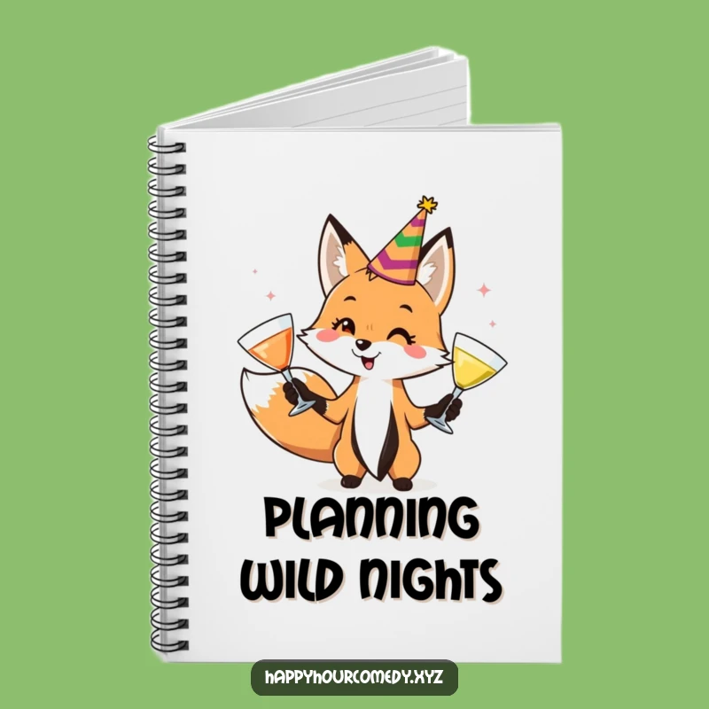 Funny Fox Juggler Notebook: Jot Down Party Ideas With This Playful Fox, Unique Funny Gift