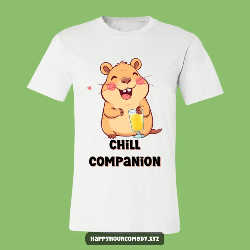 Funny Capybara Juice T-Shirt: Laughing Capybara with Juice, Awesome Funny Gift